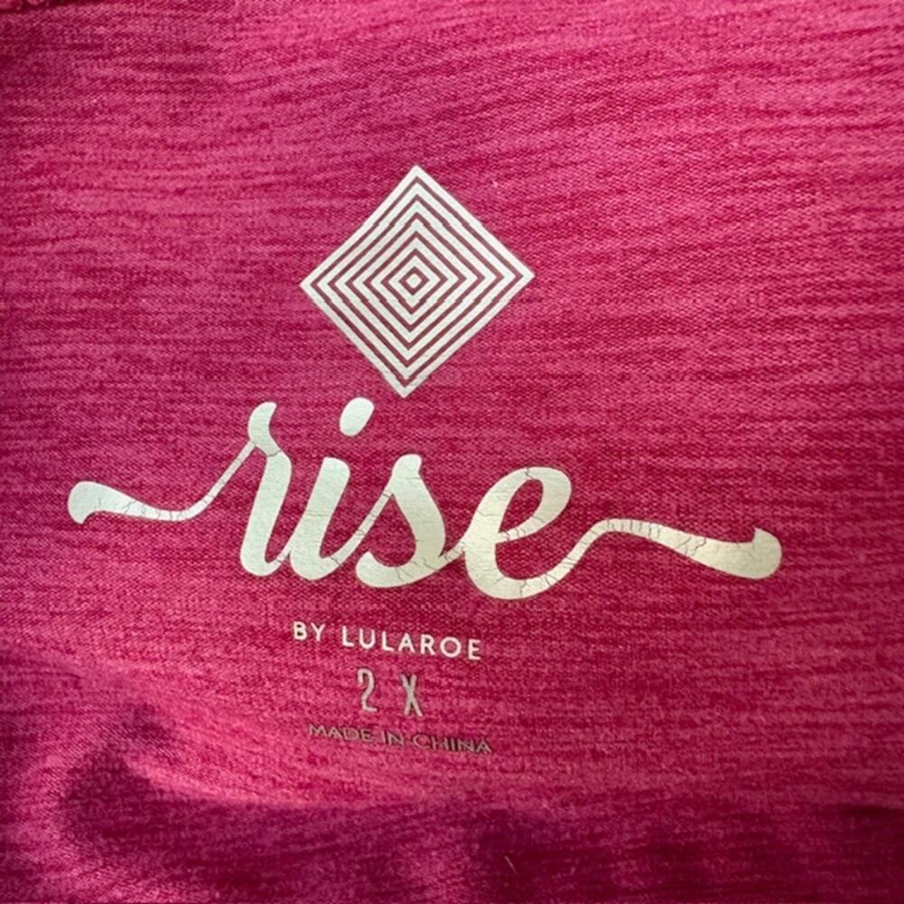 LuLaRoe Rise Invincible 2X Pink Sports Bra - Picture 3 of 5